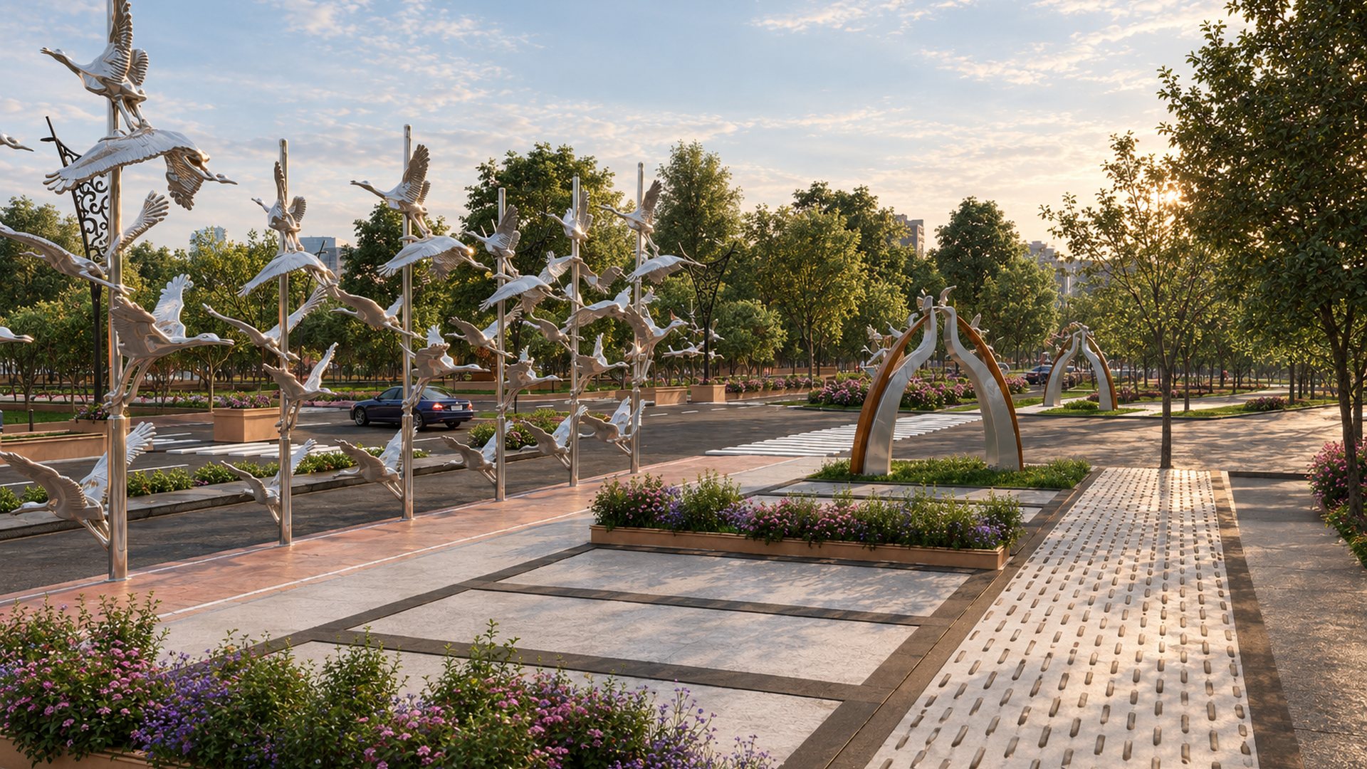 Public realm and plaza design by Aman Jain & Associates